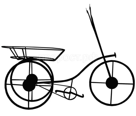Подставка М. напольная на 1 горшок Велосипед малый М0000058