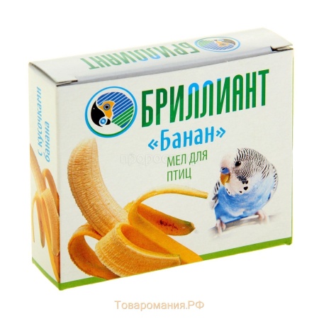 Витаминный мел для птиц с лакомкой банан 35гр