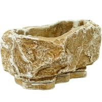 Кашпо Камень Памир 24*18*12см темно-песчан 492152 Кашпо Камень Памир 24*18*12см темно-песчан 492152