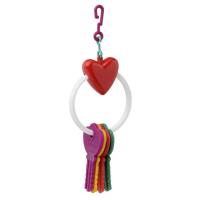 Игрушка д/птиц Связка ключей пластик/П5978/ЗР