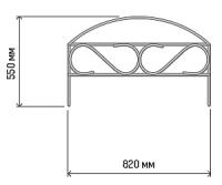 Забор Узкий плюс 4,1м комп-т (5секций*55*82см) /1шт/Л