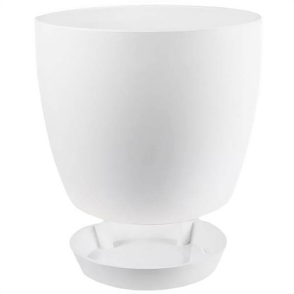 Кашпо 0,17л белый с под. (пласт+слюда) 101/7.5-1 /48шт/Mehrni Кашпо 0,17л белый с под. (пласт+слюда) 101/7.5-1 /48шт/Mehrni