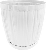 Кашпо Барселона D240 6,5л белый с прик. под. IG6231 /6шт/ПР