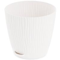 Кашпо Флис 2л белый прик. под. М8441 /20шт/ Альтерн