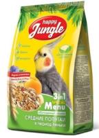 Птицы Хэппи Джангл д/средних попугаев при линьке обогащенный рацион 500гр/18шт/J105 ЧЗ