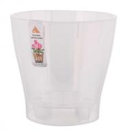 Кашпо для орхидей Лея 3,6л прозрачный с вставкой М7884