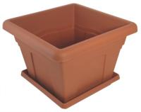 Кашпо Квадро 5,1л терракот С163Т