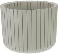 Кашпо ШАТО D250*Н200 8л белый ротанг М3039  Кашпо ШАТО D250*Н200 8л белый ротанг М3039