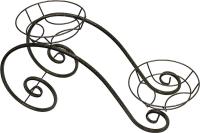 Подставка РЗДИ Волна на 2 горшка  серебро Подставка РЗДИ Волна на 2 горшка  серебро