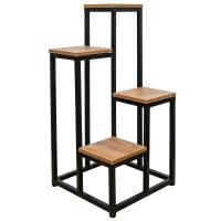 Подставка ЛОФТ напольная 4гор 50-05 черная 103*40*40см РЗДИПодставка ЛОФТ напольная КАСКАД 4гор 50-05 черная 103*40*40см РЗДИ