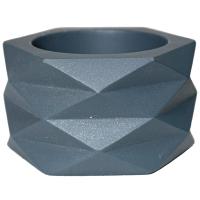 Кашпо Ромбы VipSet 0,15л антрацит металлик (7см)