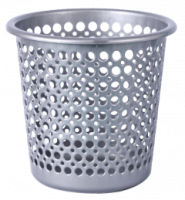 Корзина д/мусора Офис круглая серый 16023 /10шт/Арз