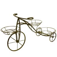 Подставка садовый декор ВЕЛОСИПЕД 3 горшка антик бронза РЗДИ/1шт Подставка садовый декор ВЕЛОСИПЕД 3 горшка антик бронза РЗДИ/1шт