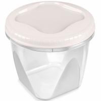 Банка д/хранения пищ. прод. Тондо 1,5л с завинчивающейся крышкой кремовый С288 /18шт/Мартика