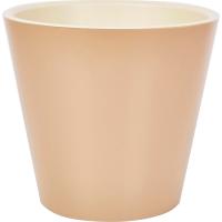 Кашпо Лондон 280мм 10,5л молочный шоколад с вставкой IG6208 /6шт/ПР 