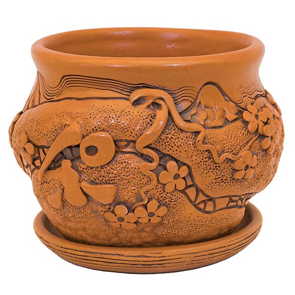 Горшок Рельеф 1л