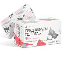П Преднифарм Солютаб 40мг упак 10таб./шт/Нита-Фарм