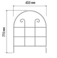 Забор Удачный 2,25м комп-т (5секций*77*45см) /1шт/Л
