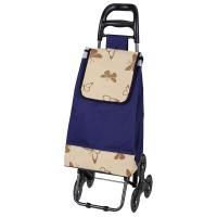 Сумка-тележка Бабочки 30кг 37*28*96см 3-х колесн. пластик 093551/8шт/Рыжий Кот