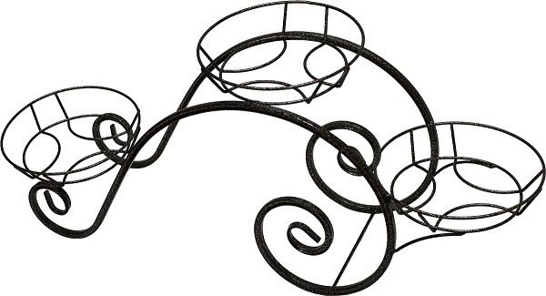 Подставка РЗДИ Волна на 3 горшка серебро Подставка РЗДИ Волна на 3 горшка серебро