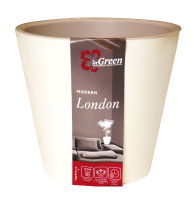 Кашпо Лондон 1,6л сливочный с вставкой ING6204СЛ