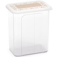 Емкость д/сыпуч. прод. прямоуг. 2,2л Эстетика бело-бежевый М8736 /12шт/ Альтерн Емкость д/сыпуч. прод. прямоуг. 2,2л Эстетика бело-бежевый М8736 /12шт/ Альтерн