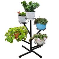 Подставка ЦВЕТНИК ЕЛКА 5 гор черная РЗДИ