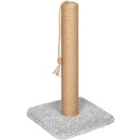 Когтеточка ХАММЕР столбик ковролин джут M 36х36х62см 10 К-2 серый