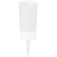 Вазон д/срезки Версаль 100*200мм с колышком белый М8936 /12шт/ Альтерн Вазон д/срезки Версаль 100*200мм с колышком белый М8936 /12шт/ Альтерн
