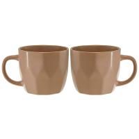 Набор кружек 400мл Balance (2шт) бежевый в инд. упак. Ф11-077L/2 /24шт/Rosario 