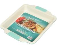 Противень 30,5*26,5*4,5см квадрат. силик ручки керам бирюзовый КТ-П-КС30Б Противень 30,5*26,5*4,5см квадрат. силик ручки керам бирюзовый КТ-П-КС30Б