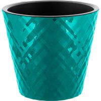 Кашпо Манхэттен D280 11л тропический лес с вставкой IG6705 /6шт/ПР