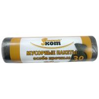 Мешки д/мусора 30л (25шт) ПНД 7мк черный 310370/50шт/Рыжий Кот
