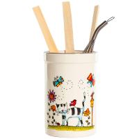 Подставка д/столовых приборов Полосатый кот 207-07002 /36шт/PSF Подставка д/столовых приборов Полосатый кот 207-07002 /36шт/PSF