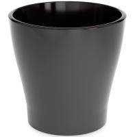 Кашпо Лея 2,2л графитовый с вставкой М8831