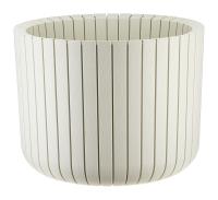 Кашпо ШАТО D380*Н300 29л белый ротанг М3040  Кашпо ШАТО D380*Н300 29л белый ротанг М3040