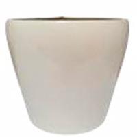 Кашпо ГЛОССИ КРЕМ с пластик.горшком 800/15