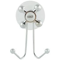 Крючок д/ванной SPOT-BH-01 двойной 008144 /24шт/Рыжий Кот