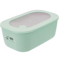 Контейнер д/СВЧ НЕО 1,6л прямоуг. с клапаном фисташковый М1392 / 12шт/М-пласт 