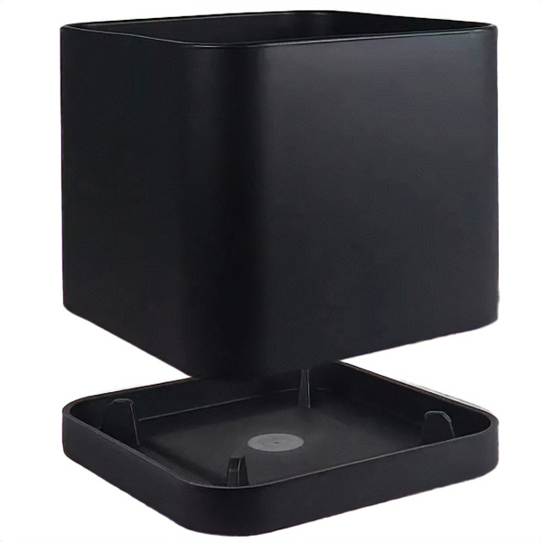 Кашпо 0,2л квадрат. черный с под. (пласт+слюда) 104/7/5-4 /36шт/Mehrni Кашпо 0,2л квадрат. черный с под. (пласт+слюда) 104/7/5-4 /36шт/Mehrni