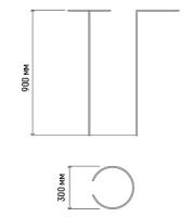 Опора д/цветов D-30 H-90 /10шт/Л
