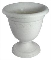 Вазон на ножке высокий 5,6л Колывань мрамор С135