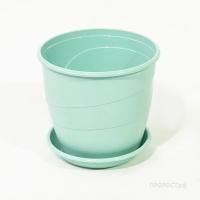 Цветочный горшок Венеция 4,1л мятный с поддоном