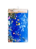 Коврик д/ванной Аквариум 50*80см микрофибра 000486/18шт/Рыжий Кот