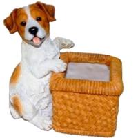Фигура Щенок с корзинкой L20.3W12.8H21.5см 626921/K150