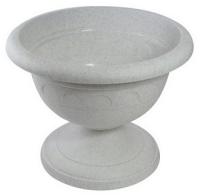 Вазон на ножке низкий 3,4л Колывань мрамор С145