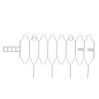 Опора для растений Волна 30*18см (10шт) белый