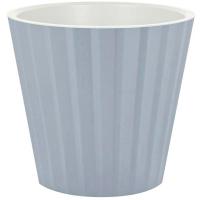 Кашпо Sand D320 15,8л утренний туман с вставкой на колесиках IG64041 /4шт/ПР