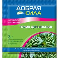 Тоник для листьев Добрая Сила 3гр  Тоник для листьев Добрая Сила 3гр