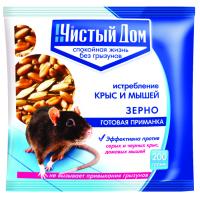 Мыши Чистый дом 03-028 зерновая приманка 200г 10шт/50шт 
